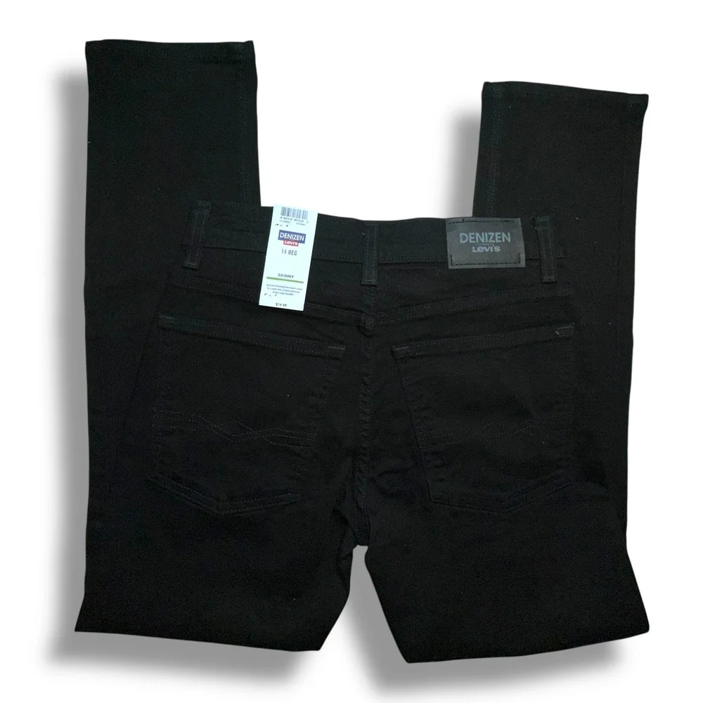 Denizen Levi's Boys' 14 Reg Skinny Black Jeans - Flex Slim Fit School New‎